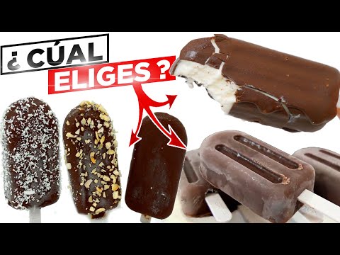 3 Paletas, Helados o almendrados DELICIOSOS 😍🍫🍧  Recetas sin horno increíbles ¡te encantarán ! # 72