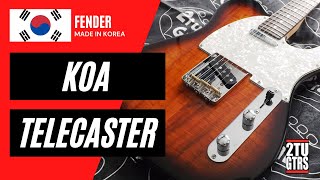 Video thumbnail for Fender Koa Telecaster 2006 Natural by 2tu Guitars