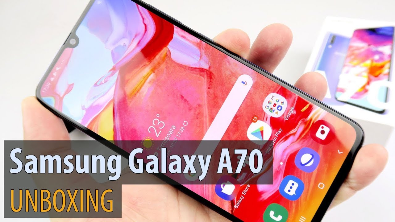 Samsung Galaxy A70 Unboxing and First Impressions (6.7 inch Smartphone With Triple Camera)