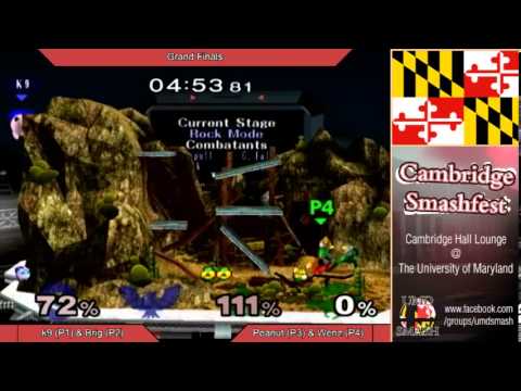 UMD Smashfest 2/7/14 - k9 & Brig vs Peanutphobia & BigWenz Grand Finals