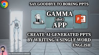 How to Make AI-Generated PPT - GAMMA.APP - From One Word to a Stunning Presentation - English!