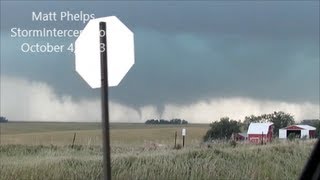 preview picture of video '1.3 Mile Wide Tornado Approaching Wayne, Nebraska'