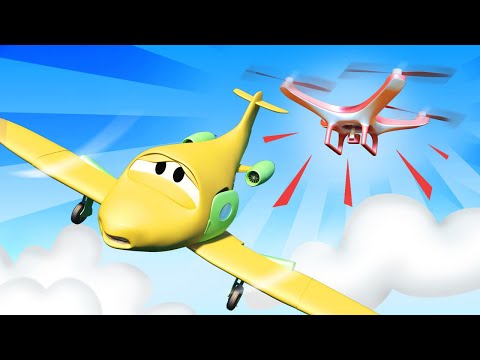 Car Patrol -  Car Patrol Save Penny from a Dangerous Drone  - Car City ! Police Cars and fire Trucks