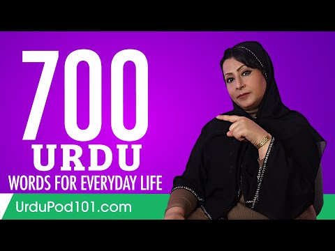 700 Urdu Words for Everyday Life - Basic Vocabulary #35