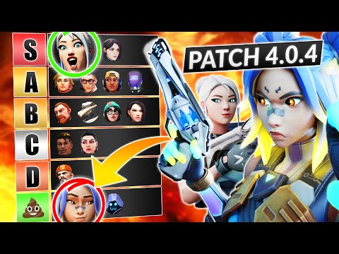 NEW PATCH 4.04 BEST AGENTS TIER LIST - This NEW META is AMAZING!!!  - Valorant Update Guide