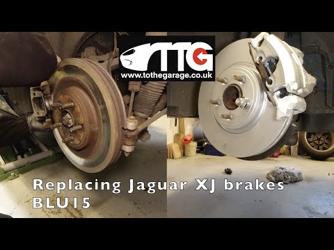 Replacing Jaguar XJ brakes and copper washer prep BLU 15
