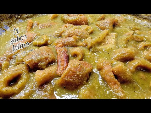 🔴 Pork Rinds Stewed in Green Sauce | Delicious🐖