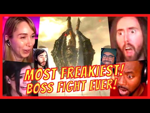 GAMERS FIGHT MOST FREAKIEST BOSS of DRAGONLORD PLACIDUSAX BOSS FIGHT REACTIONS - ELDEN RING SECRET!!