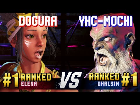 SF6 ▰ DOGURA (#1 Ranked Elena) vs YHC-MOCHI (#1 Ranked Dhalsim) ▰ High Level Gameplay