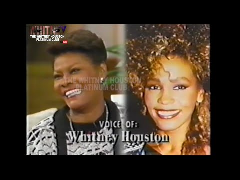 6 Months Pregnant Whitney Houston On The Phone With  Dionne Warwick & Chaka with Vicky Lawrence 1992