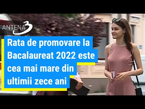 Rata de promovare la Bacalaureat 2022 este cea mai mare din ultimii zece ani