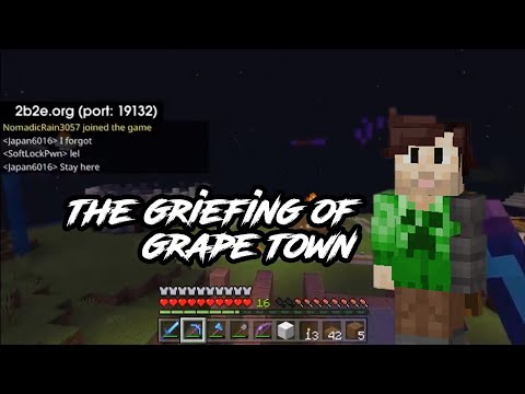 Griefing Grape Town?! The Ultimate Minecraft Anarchy!