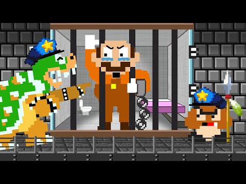 Mario Escapes the Bowser's Prison Maze Mayhem | Game Animation