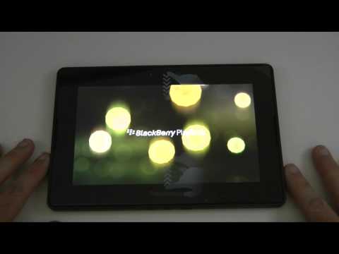Blackberry Playbook Unboxing Tour & First Power On