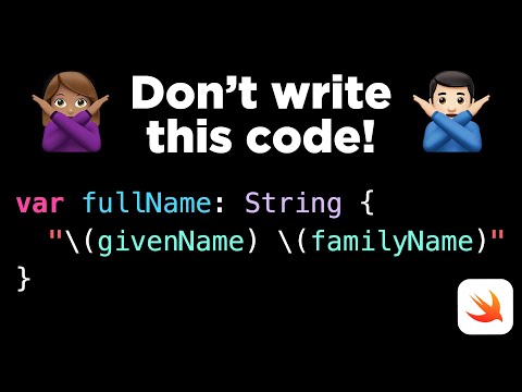 Don't write this code! (use a PersonNameComponentsFormatter instead 😌) thumbnail