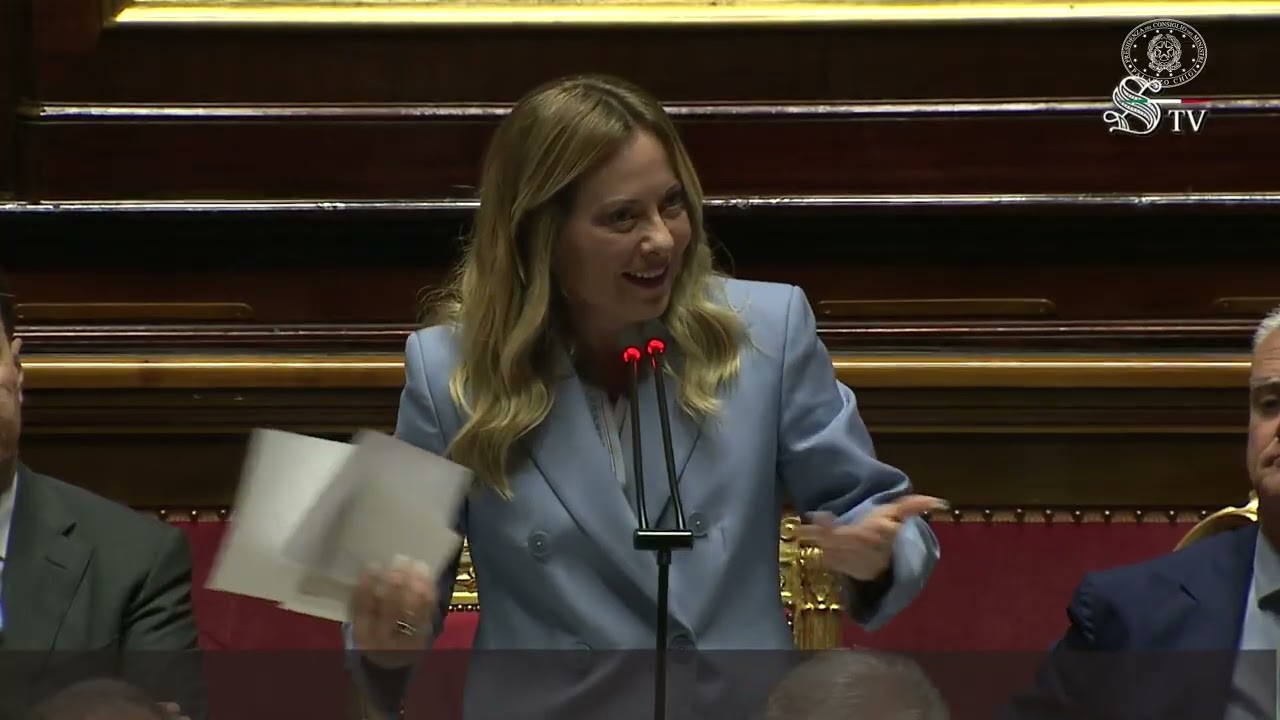 LA DURA REPLICA DI GIORGIA MELONI IN SENATO
