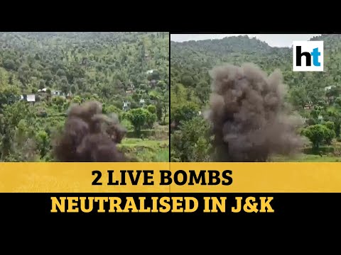 Watch: Indian Army neutralizes 2 live bombs in a controlled explosion in J&K