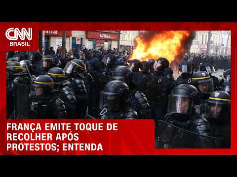 França emite toque de recolher após onda de protestos tomar o país; veja análise | CNN 360º