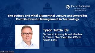 2022 Blumenthal Lecture: Tyson Tuttle