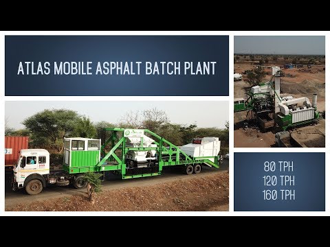 Mobile hot mix asphalt plant - 120 tph