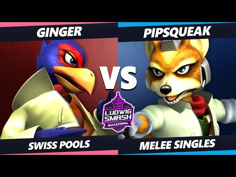 Ludwig Invitational - Ginger (Falco) Vs. Pipsqueak (Fox) SSBM Melee Tournament