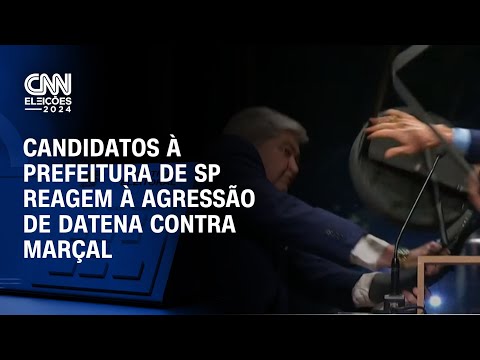 Candidatos à prefeitura de SP reagem à agressão de Datena contra Marçal | CNN NOVO DIA