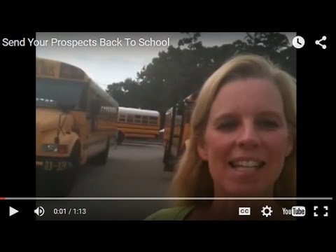 Send Your Prospects Back To School