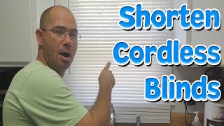 How To: Shorten A Cordless Blind Guide.