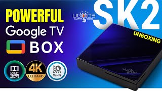 4K Google TV Box  Android 12  WIFI 6  Dolby Vision Atmos  |  UGOOS SK2 |  UNBOXING REVIEW