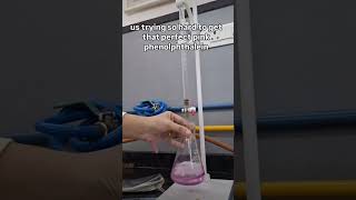 titration #pink #acidbase #chemistry #titration #ytshorts