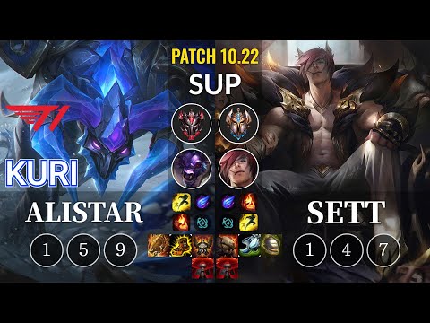 T1 Kuri Alistar vs Sett Sup - KR Patch 10.22