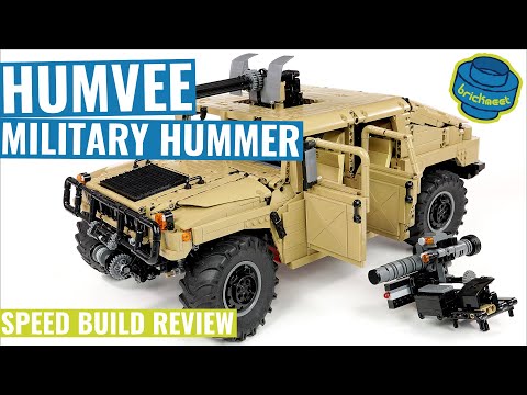 The Military HUMMER - MEGA GIANT 1:8 HUMVEE - CaDA C61036 (Speed Build Review)