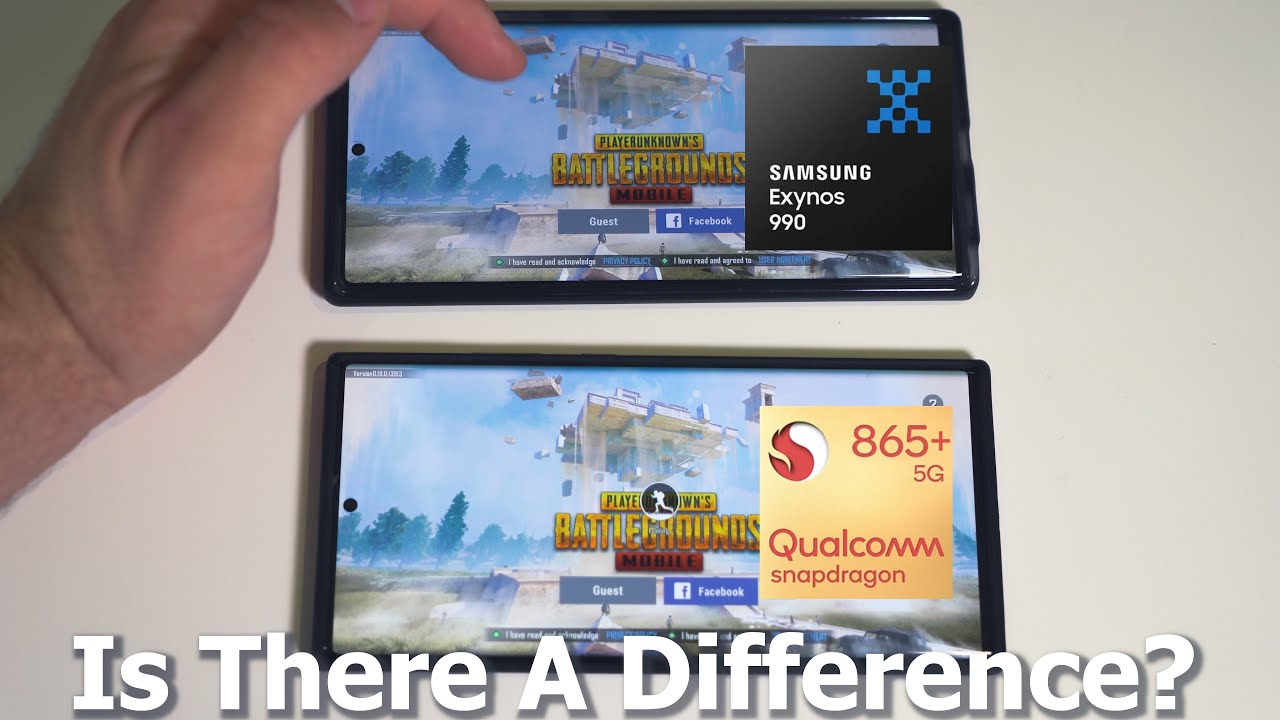 Galaxy Note 20 Ultra - Exynos And Snapdragon - Speed/Gaming Test