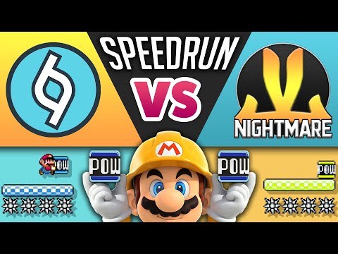 Super Mario Maker - JL vs. Typfoon - SPEEDRUN BATTLE!