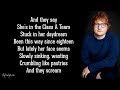 The A Team - Ed Sheeran (Lyrics) 🎵