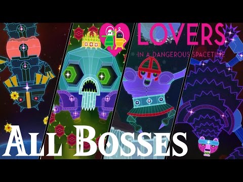 Lovers in a Dangerous Spacetime // All Bosses