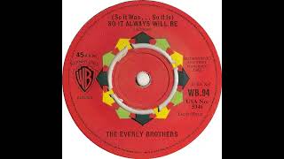 UK New Entry 1963 (64) The Everly Brothers - (So It Was...So It Is) So It Always Will Be