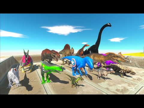 HARDCORE SPEED CHAMPIONS RACE ALL DINOSAURS FUNNY - Animal Revolt Battle Simulator