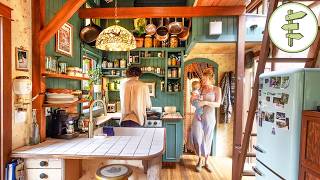 Living in a STUNNING Tiny House with the BEST Layout & Cozy Interior Design – Self-Built for $40k