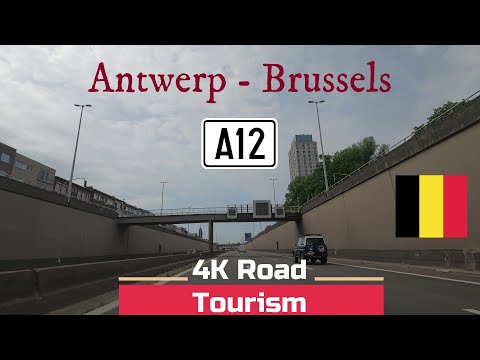 Driving Belgium: A12 Antwerp - Brussels - 4K drive between belgium's largest cities