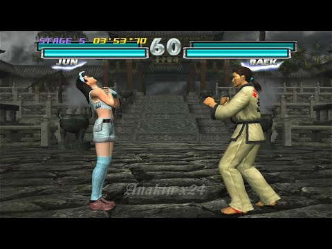 17_3 D Jun Kazama y Julia Ryona vs Baek y Paul - Tekken Tag HD PS3 ( Anakin x24 )