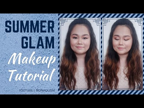 SUMMER GLAM MAKEUP TUTORIAL | MONAQUISM