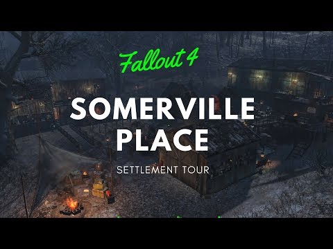 Fallout 4 - Somerville Place Settlement Tour (NO MODS)