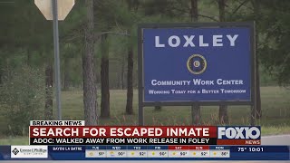 Search for escaped inmate in Baldwin County