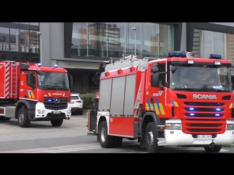 [Logistiek Peleton] Brandweer Antwerpen Noord rukt uit voor een opruimen wegdek in Antwerpen