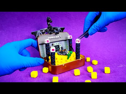 Making Tiny Minecraft World Box DIY ASRM #2 | Polymer Clay