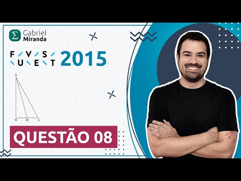 FUVEST 2015 - 1ª Fase -   No triângulo retângulo ABC ilustrado na figura, a hipotenusa...