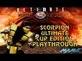 Ultimate Mortal Kombat 3 Scorpion Ultimate Cup Edition Playthrough MAME 1080p 60fps