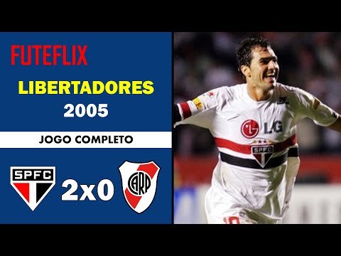 São Paulo 2x0 River Plate - Libertadores 2005 - Jogo Completo