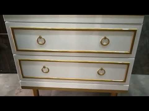 SteelExpert Floor Mounting Stainless Steel Vanity 32 inch White and Golden, Size: 790 X 600 X 450 mm